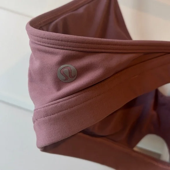 LULULEMON EUC Deeper Breath Spanish Rose Mauve Bralette Sports Bra 6 - Picture 8 of 10